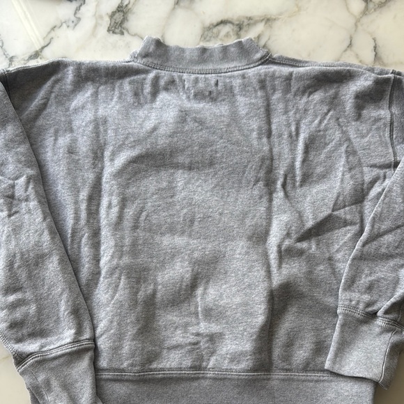 Isabel Marant Pink Logo Gray Crew Neck Sweater - Picture 6 of 11